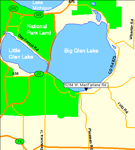 Map To Narnia On Glen Lake Glen Arbor Michigan